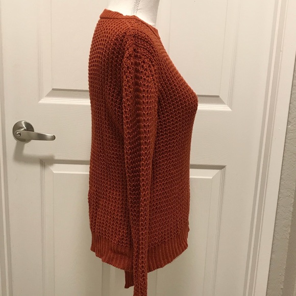 Beautiful Rust Color Knit Sweater - Picture 6 of 8